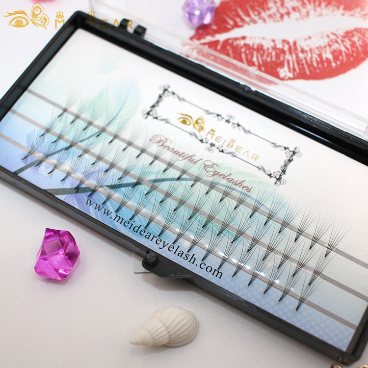 Luxury and lightweight  premade fan russian volume eyelashes with own brand